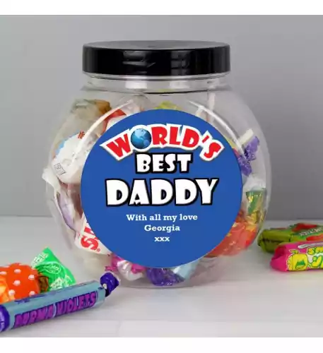 Personalised Fathers Day Sweet Jar