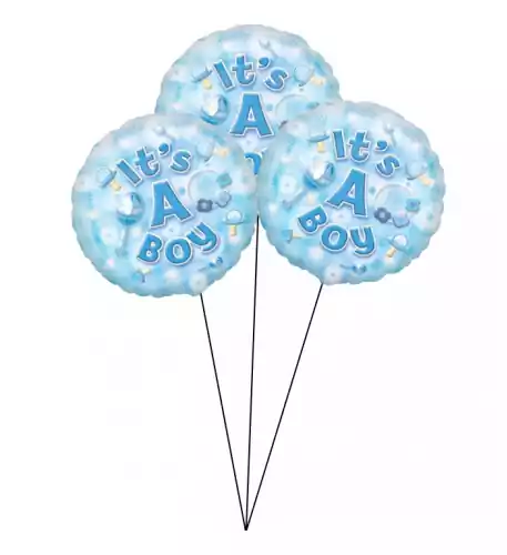 It's A Boy Sweet Balloon(Bunch Of Three)