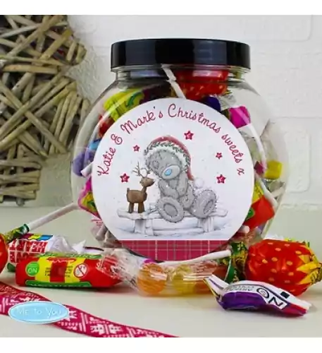 PERSONALISED ME TO YOU REINDEER SWEET JAR
