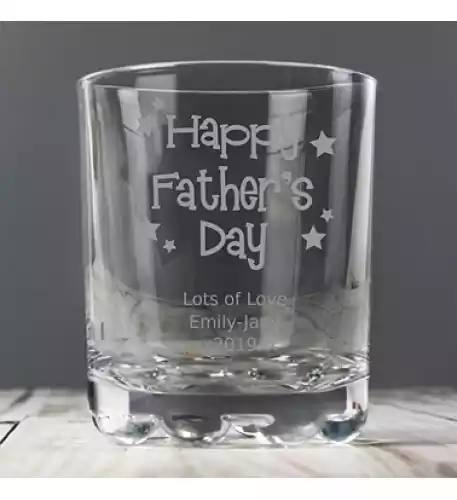 Personalised Happy Fathers Day Stars Tumbler