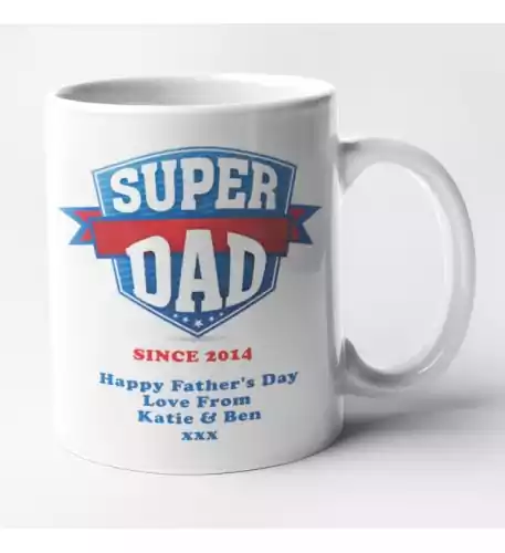 Personalised Super Dad Mug