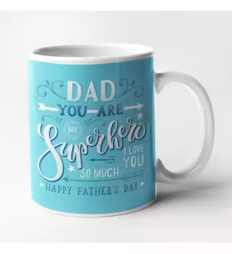 Personalised Dad You Are My Superhero Mug