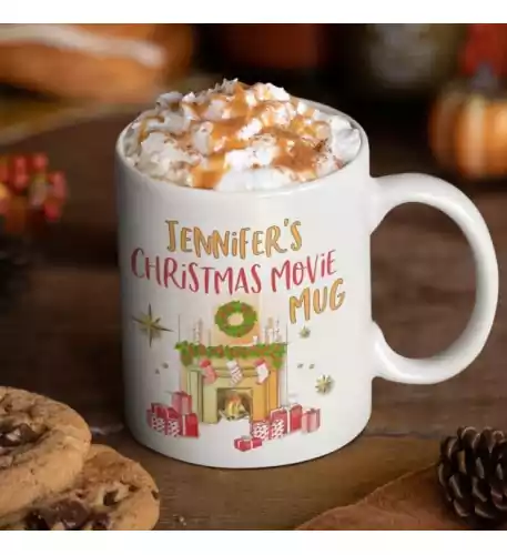 Personalised Christmas Movie Mug