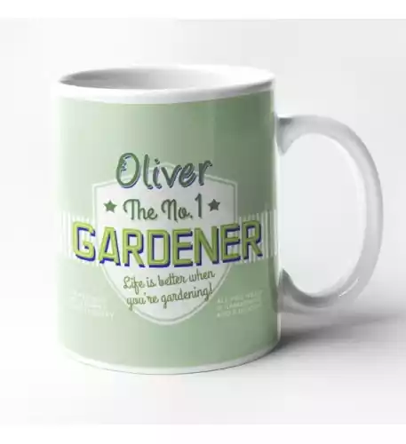 Personalised No.1 Gardener Mug