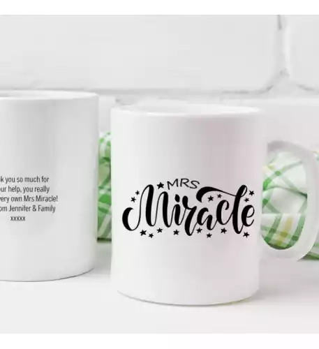 Personalised Mrs Miracle Mug