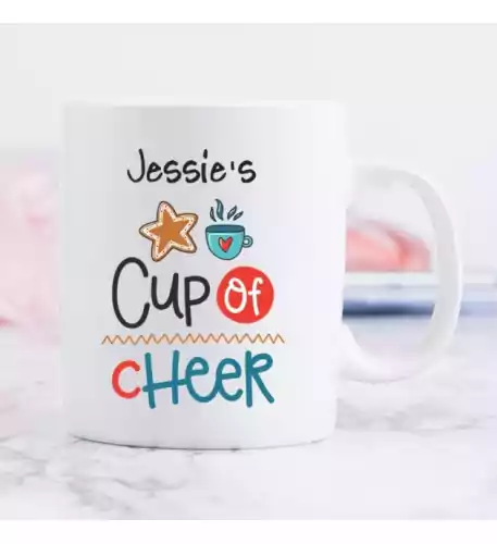 Personalised Cup of Cheer Christmas Mug