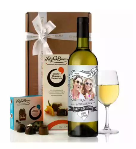 Personalised Photo Feature Birthday Wine Gift