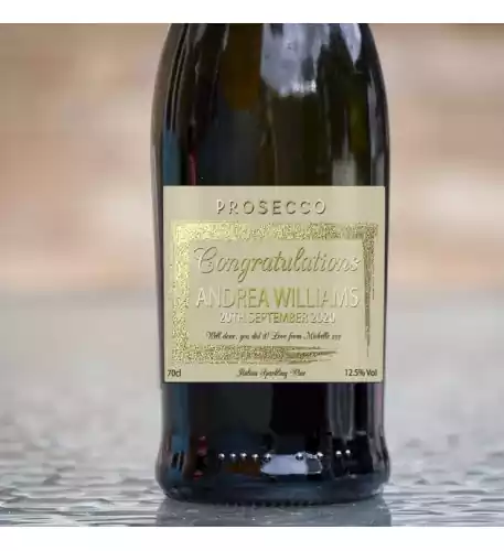 Personalised Congratulations Prosecco