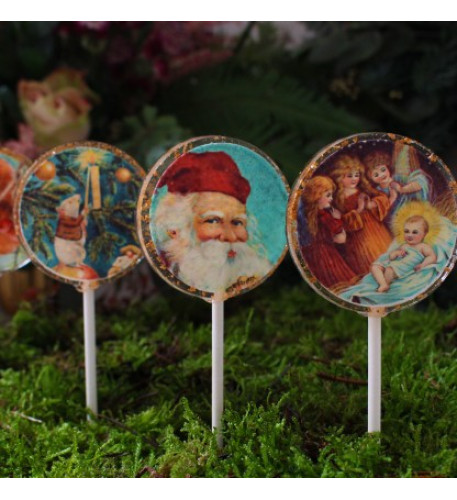 Vintage Christmas Lollipops