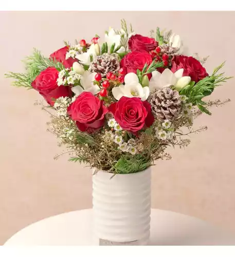 Christmas Roses And Freesias