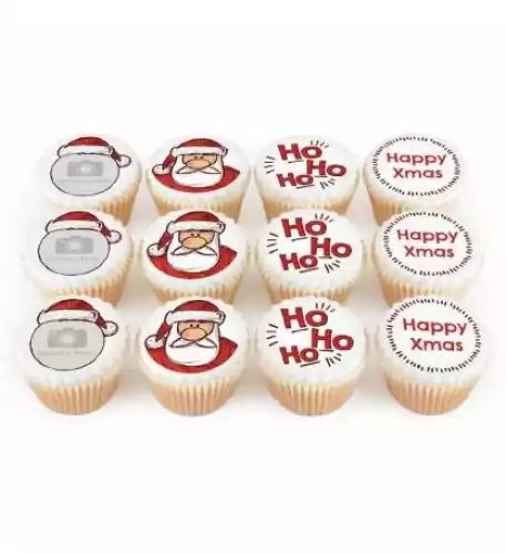 12 ho ho ho cupcakes