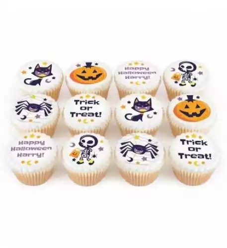 12 Trick or Treat Cupcakes