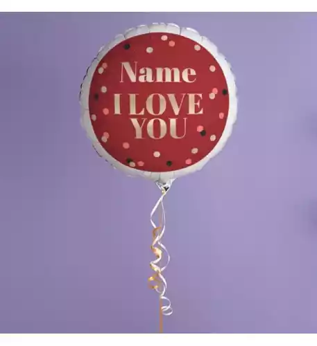 I Love You Personalised Balloon