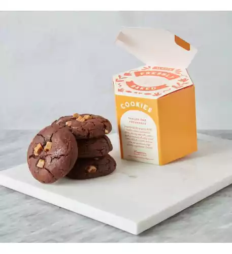 Choco Salted Caramel Chunky Cookie Box (Box of 4)