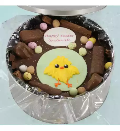 Easter Chick Cake In-A-Tin